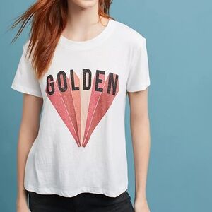 Anthropologie Mate the label Golden Tee Short Sleeve s/m